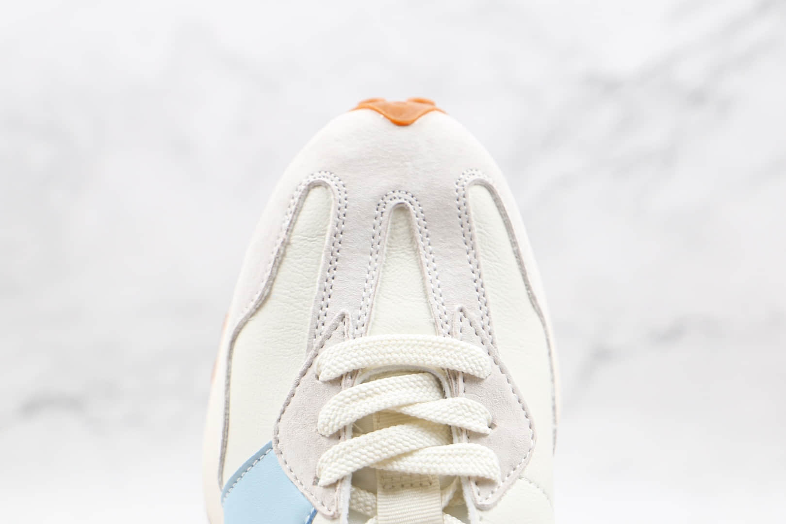 新百伦New Balance 327纯原版本复古NB327白蓝色皮面慢跑鞋原楦头纸板打造 货号:MS327SZ