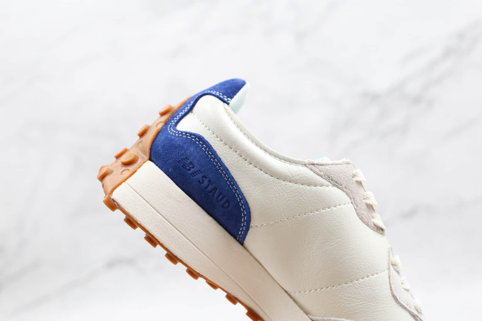 新百伦New Balance 327纯原版本复古NB327白蓝色皮面慢跑鞋原楦头纸板打造 货号:MS327SZ