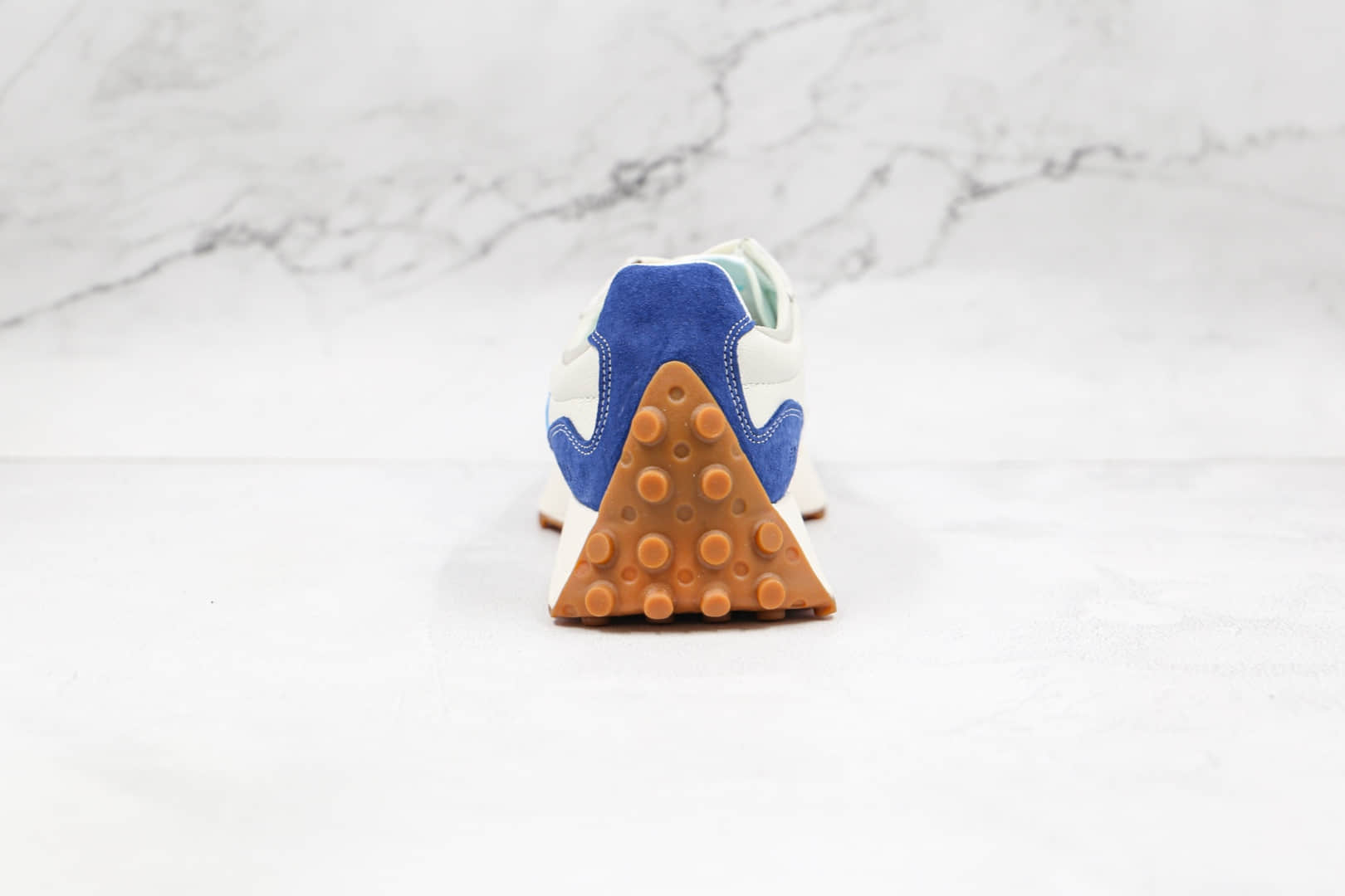 新百伦New Balance 327纯原版本复古NB327白蓝色皮面慢跑鞋原楦头纸板打造 货号:MS327SZ