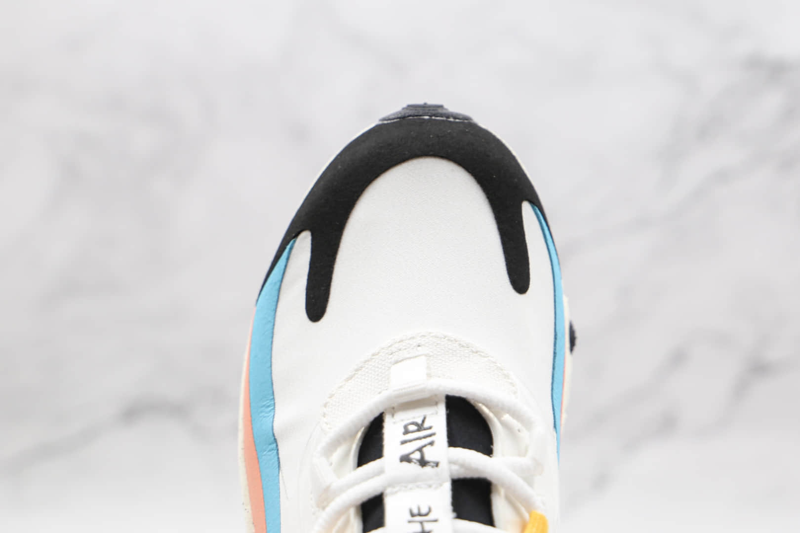 耐克Nike Air Max 270 React纯原版本白蓝红黑色Max270彩虹拼色气垫鞋原厂真小潘气垫 货号:DD8498-161