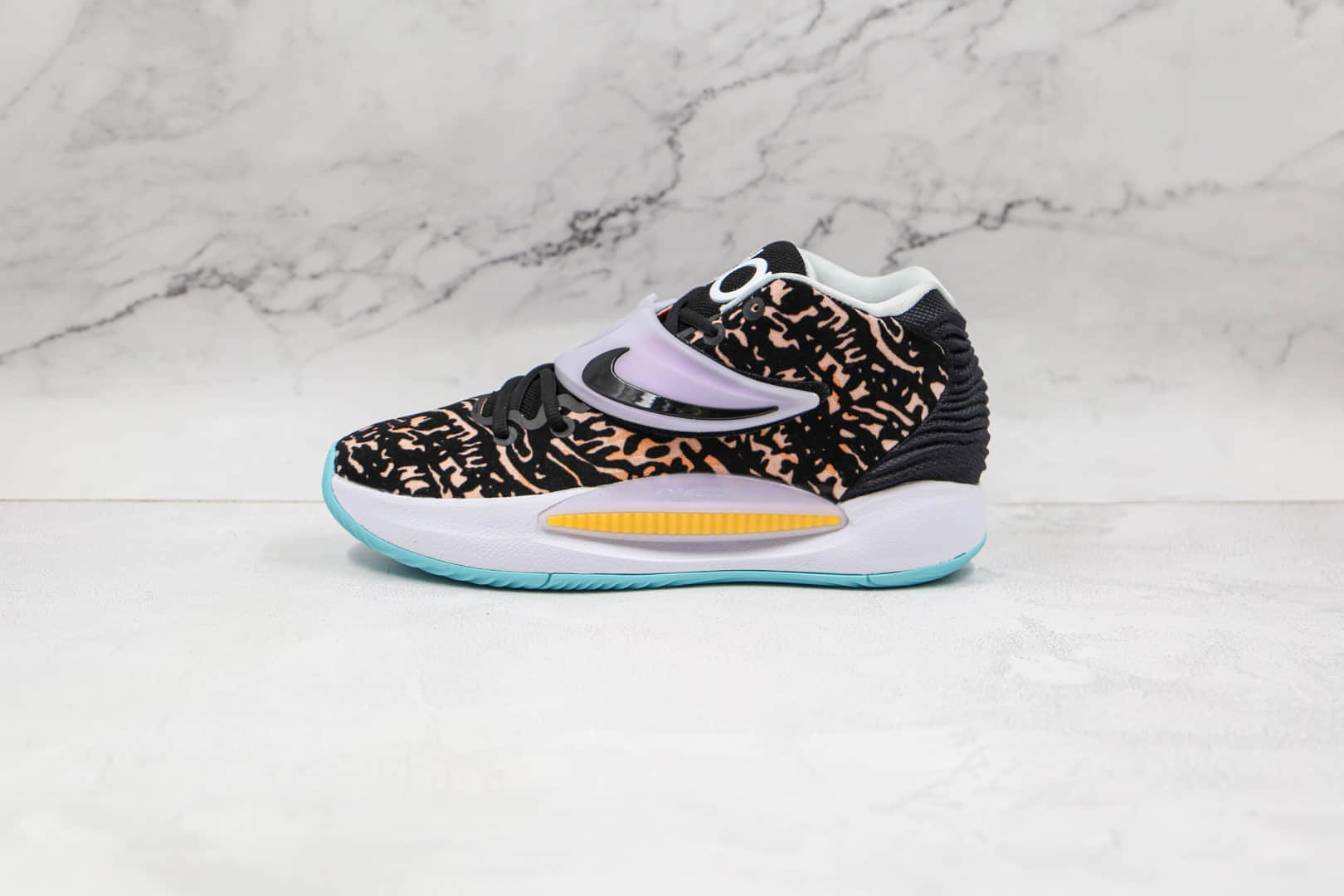 耐克Nike Zoom KD 14纯原版本杜兰特14代国内版黑白色篮球鞋内置气垫支持实战 货号：CW3935-001