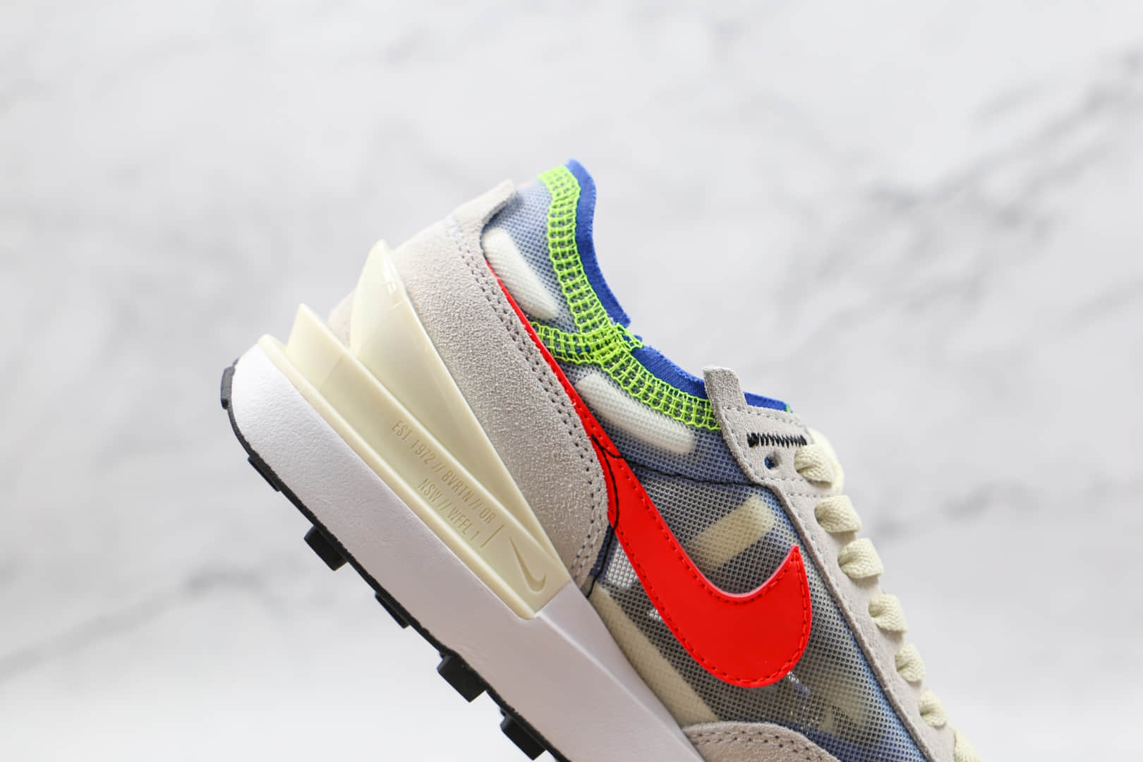 耐克Nike Waffle One纯原版本华夫镂空灰粉色解构鞋原鞋开模一比一打造 货号：DA7995-101