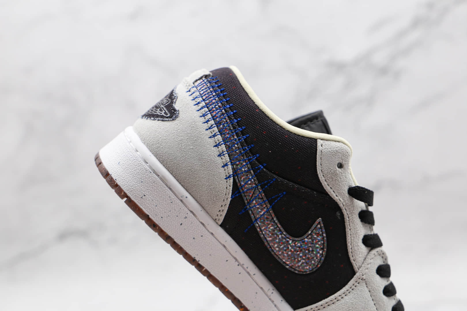 乔丹Air Jordan 1 Low Crater Releasing Soon纯原版本低帮AJ1灰色绒面可回收材料板鞋原楦头纸板打造 货号:DM4657-001