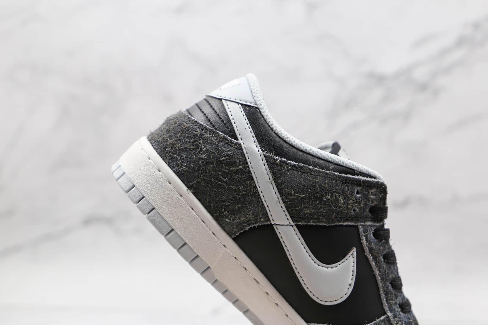 耐克Nike Dunk Low Retro PRM纯原版本低帮DUNK灰黑色斑马板鞋原楦头纸板打造 货号：DH7913-001