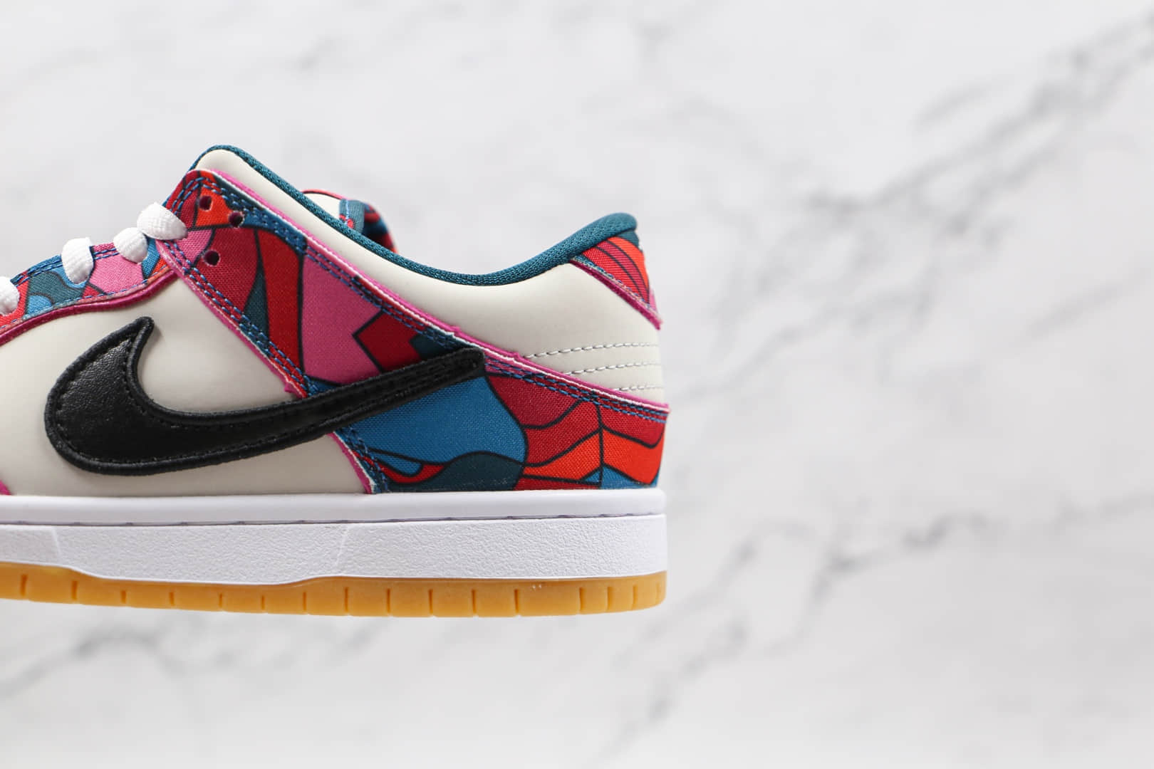 耐克Nike SB Zoom Dunk Low x parra联名款纯原版本低帮SB DUNK迷彩涂鸦板鞋内置气垫 货号:DH7695-600