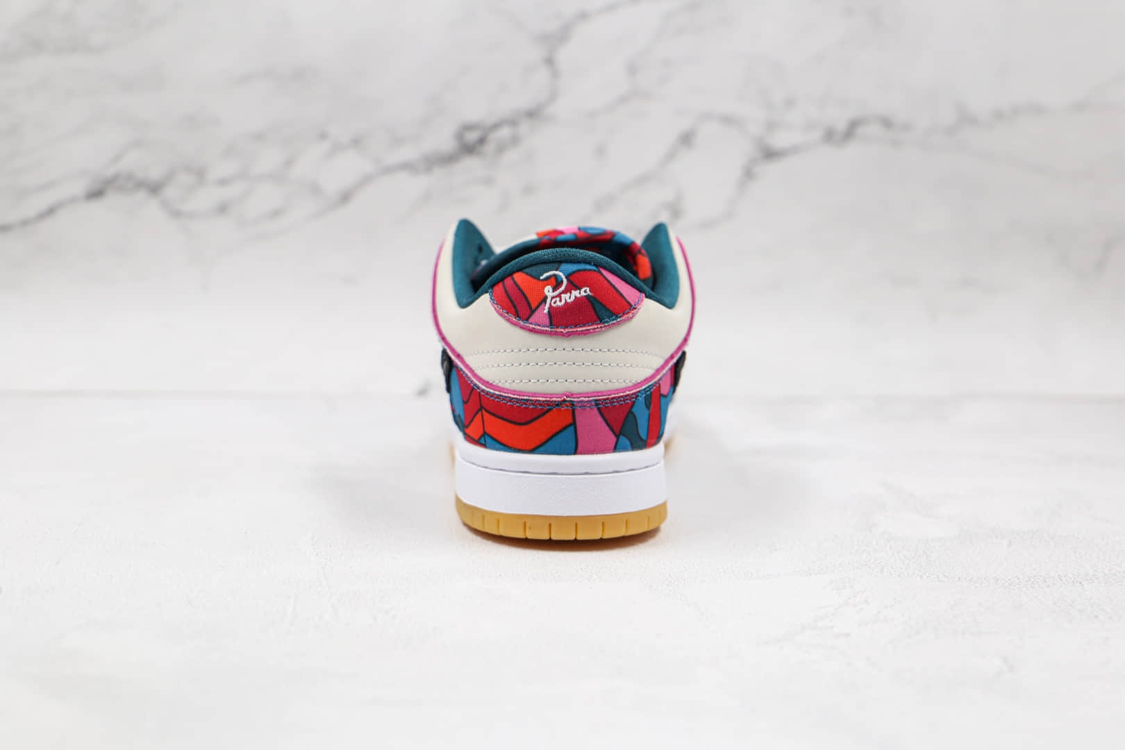 耐克Nike SB Zoom Dunk Low x parra联名款纯原版本低帮SB DUNK迷彩涂鸦板鞋内置气垫 货号:DH7695-600