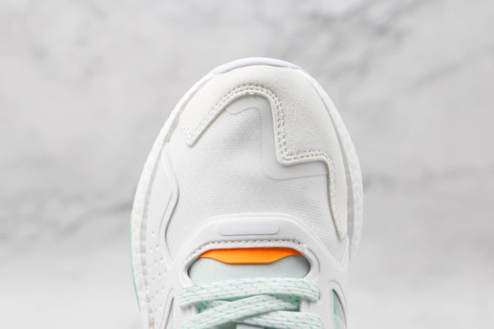 阿迪达斯Adidas Day Jogger 2021 Boost纯原版本夜行者二代网面白绿粉渐变色爆米花跑鞋原盒原标 货号:GW4910