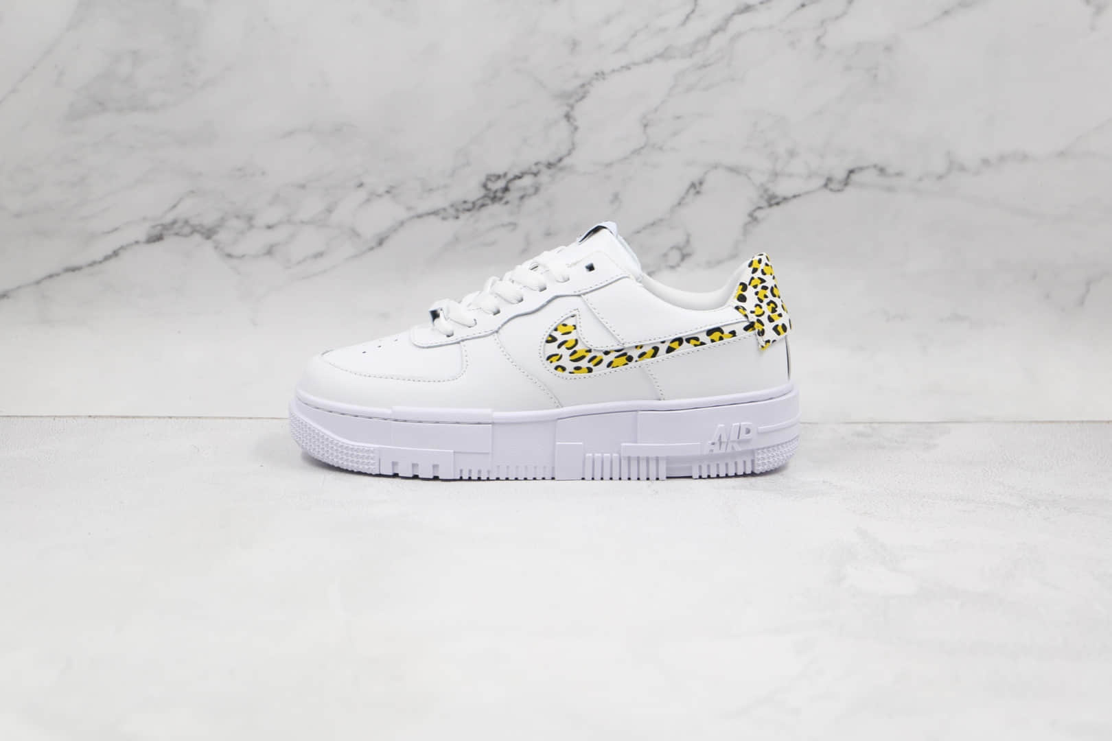 耐克Nike AIR FMRCE 1 PIXEL SE纯原版本低帮空军一号豹纹解构板鞋原楦头纸板打造 货号:DH9632-101