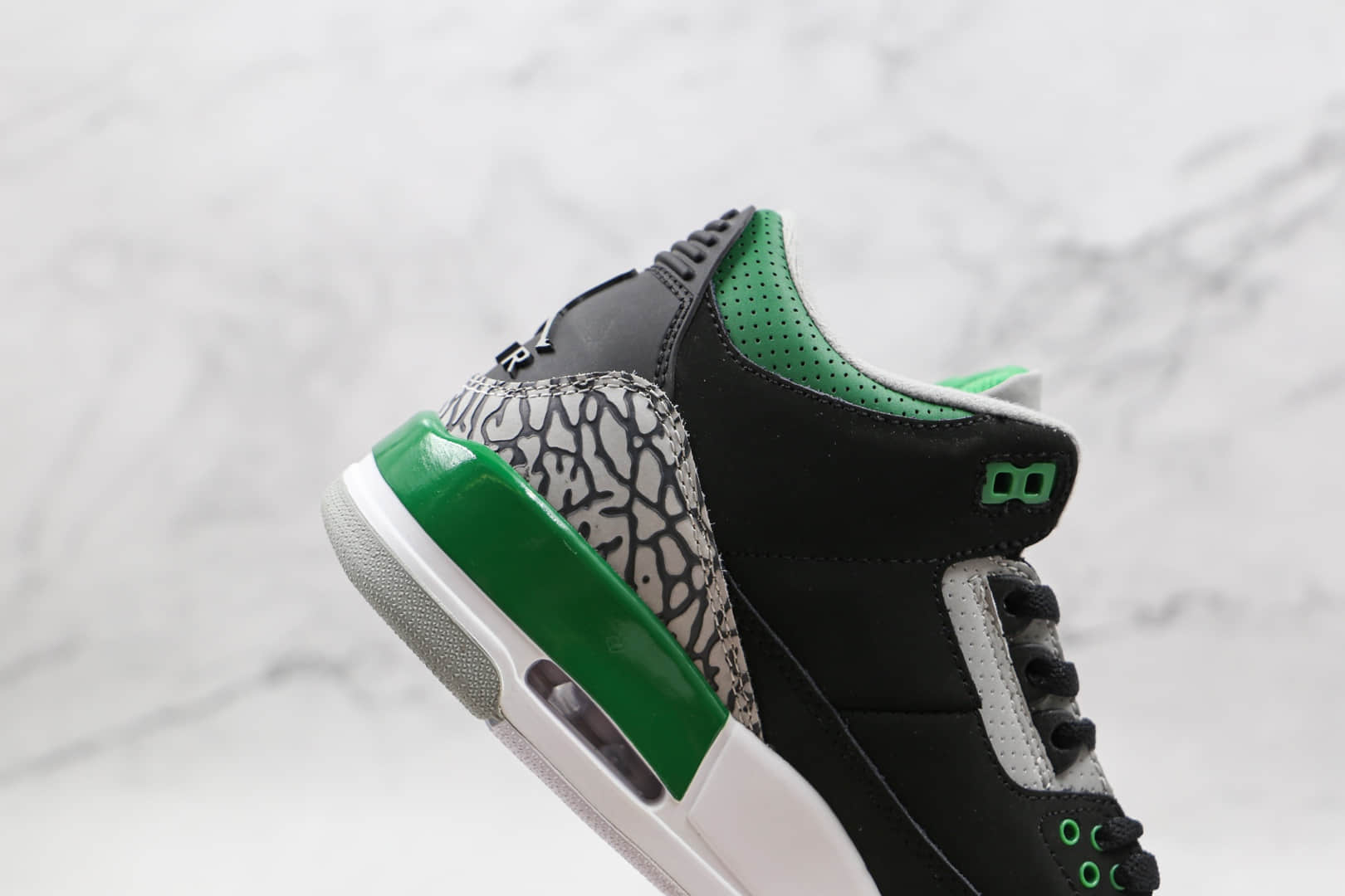 乔丹Air Jordan 3 Pine Green纯原版本复刻AJ3爆裂纹黑绿篮球鞋原档案数据开发 货号:CT8532-030