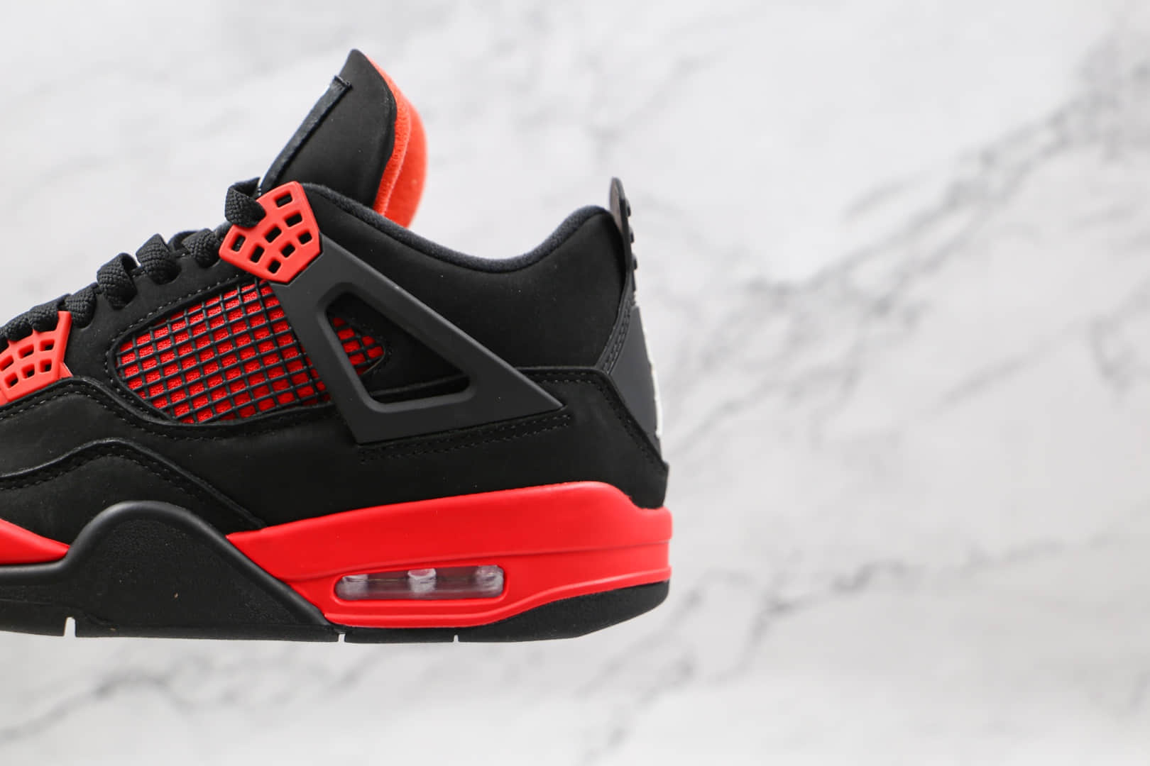 乔丹Air Jordan 4 Retro Red Thunder纯原版本黑红雷电AJ4篮球鞋原鞋开模一比一打造 货号：CT8527-016