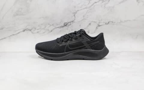 耐克Nike Air Zoom Pegasus 38纯原版本登月38代纯黑色慢跑鞋原档案数据开发 货号:CW7356-001