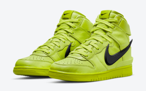 Ambush x Nike Dunk Hi“荧光绿”官图释出!月底登场! 货号:CU7544-300