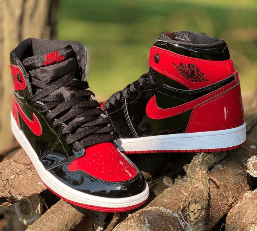 全新黑红漆皮AJ1“Bred Patent”实物曝光!酷炫十足! 货号:555088-063