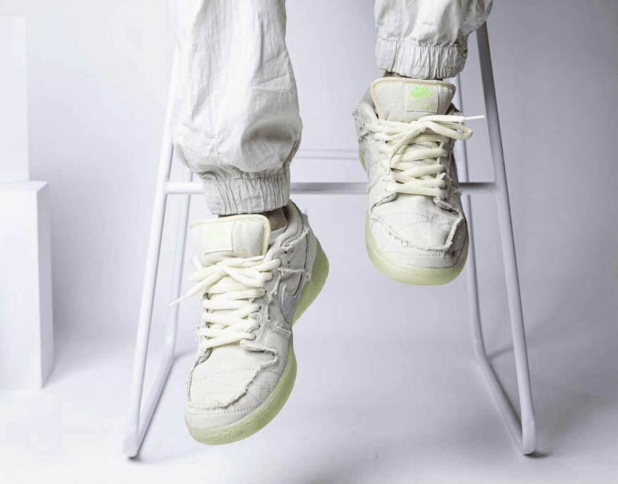 夜光效果超酷炫!Nike SB Dunk“木乃伊”最新实物上脚图释出! 货号:DM0774-111