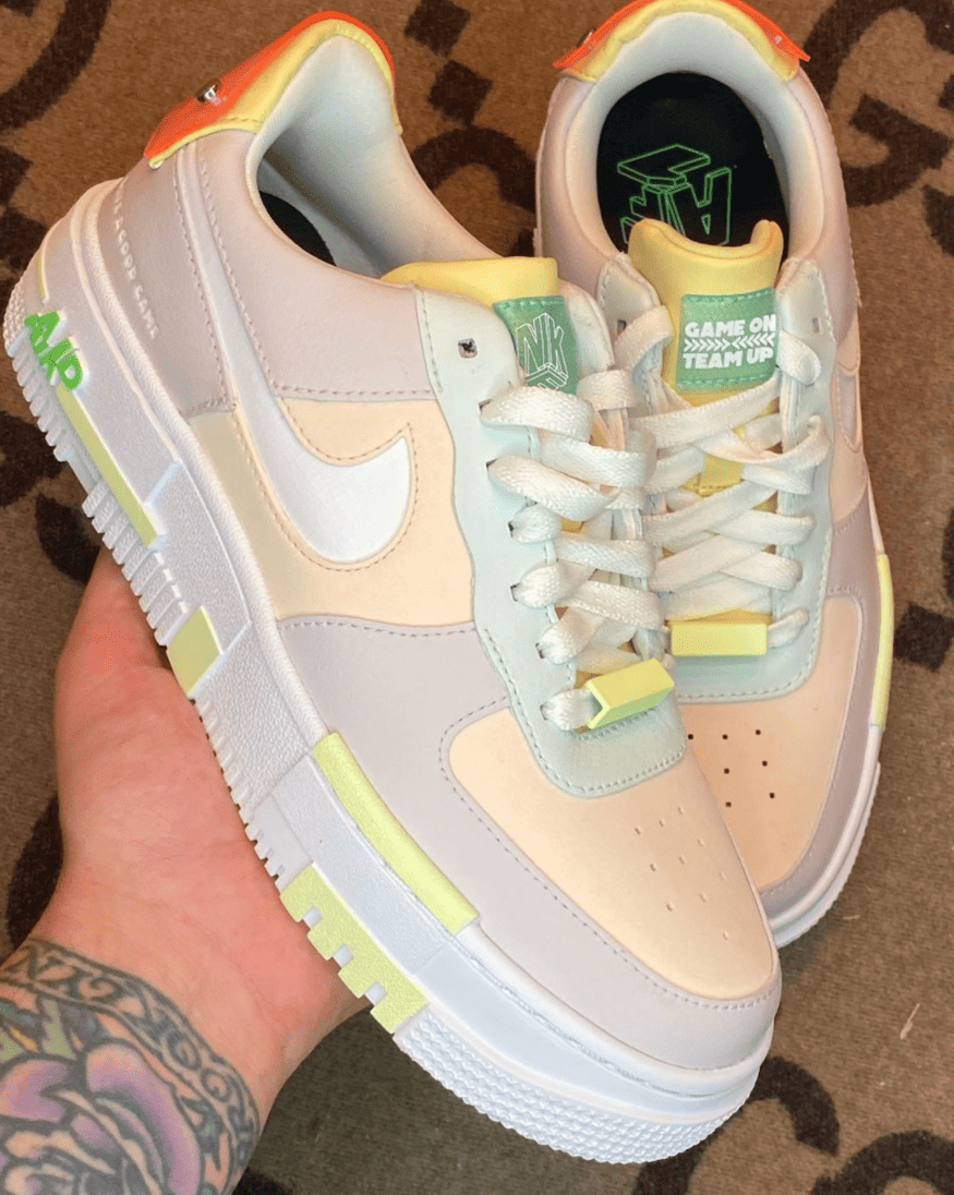 电竞主题!马卡龙解构!全新LPL x Nike AF1 Pixel首度曝光!