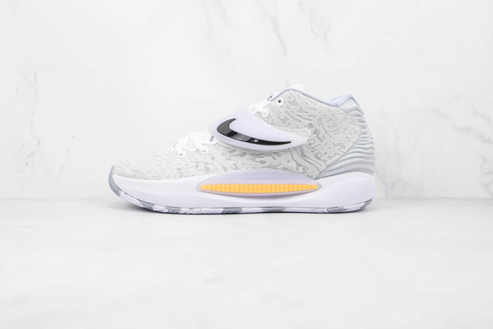 耐克Nike Zoom KD 14纯原版本杜兰特14代白灰色篮球鞋原楦头纸板打造支持实战 货号:CZ0170-100