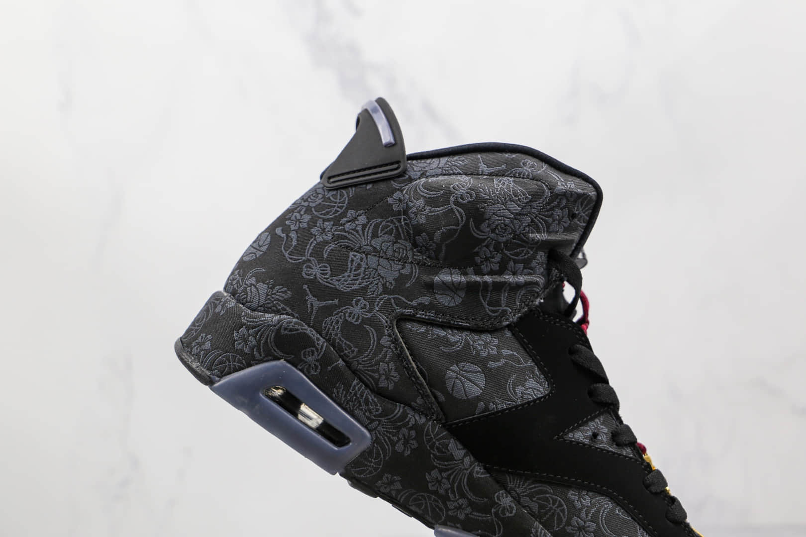 乔丹Air Jordan 6 SD WMNS Singles Day纯原版本黑丝绸中国结花卉纹理AJ6篮球鞋原楦头纸板打造 货号:DB9818-001
