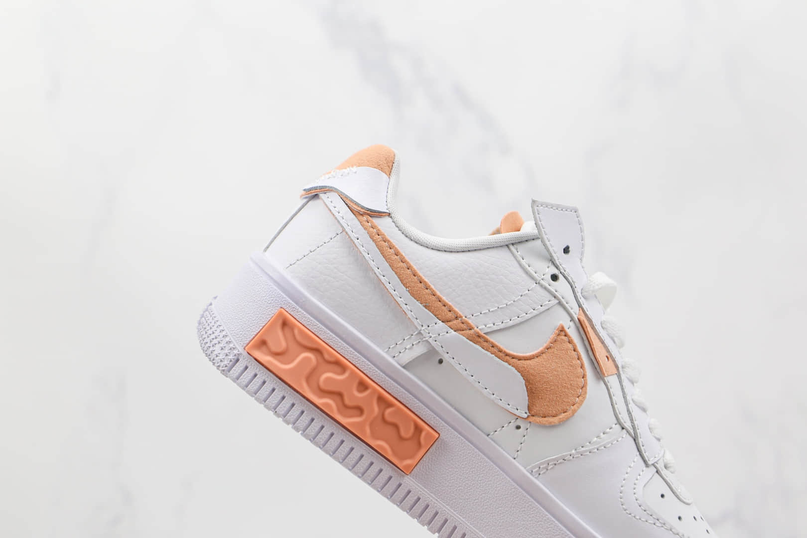 耐克Nike Air Force 1 Fontanka纯原版本低帮空军一号Fontanka联名白橙色板鞋原盒原标 货号:DA7024-105