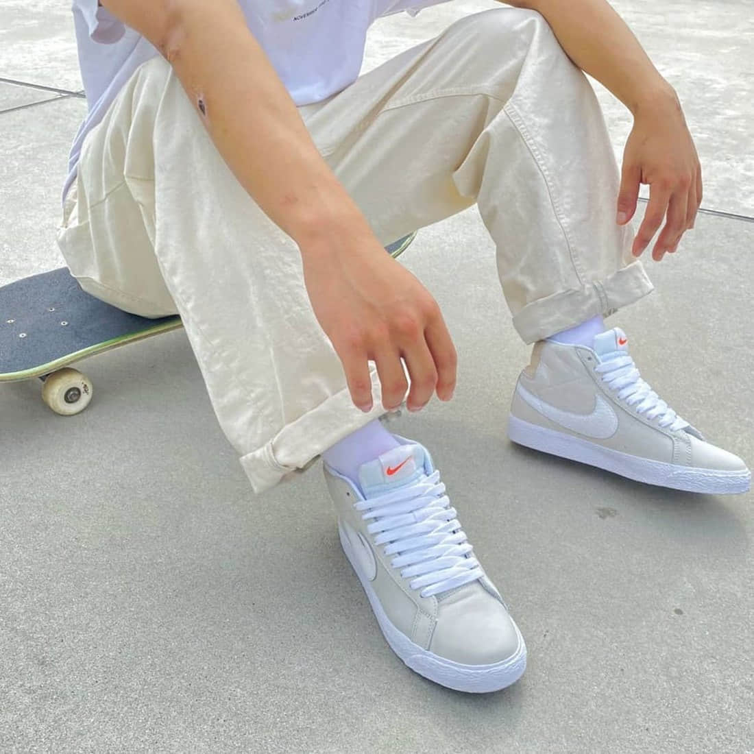 小清新鞋款!耐克板鞋SB Blazer Mid新配色下月登场! 货号:BA8855-100