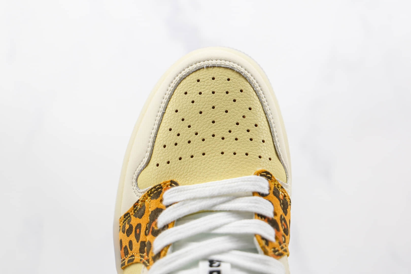 乔丹Air Jordan 1 Low SNKRS Day纯原版本低帮AJ1米黄色豹纹板鞋原楦头纸板打造 货号:DN6998-700