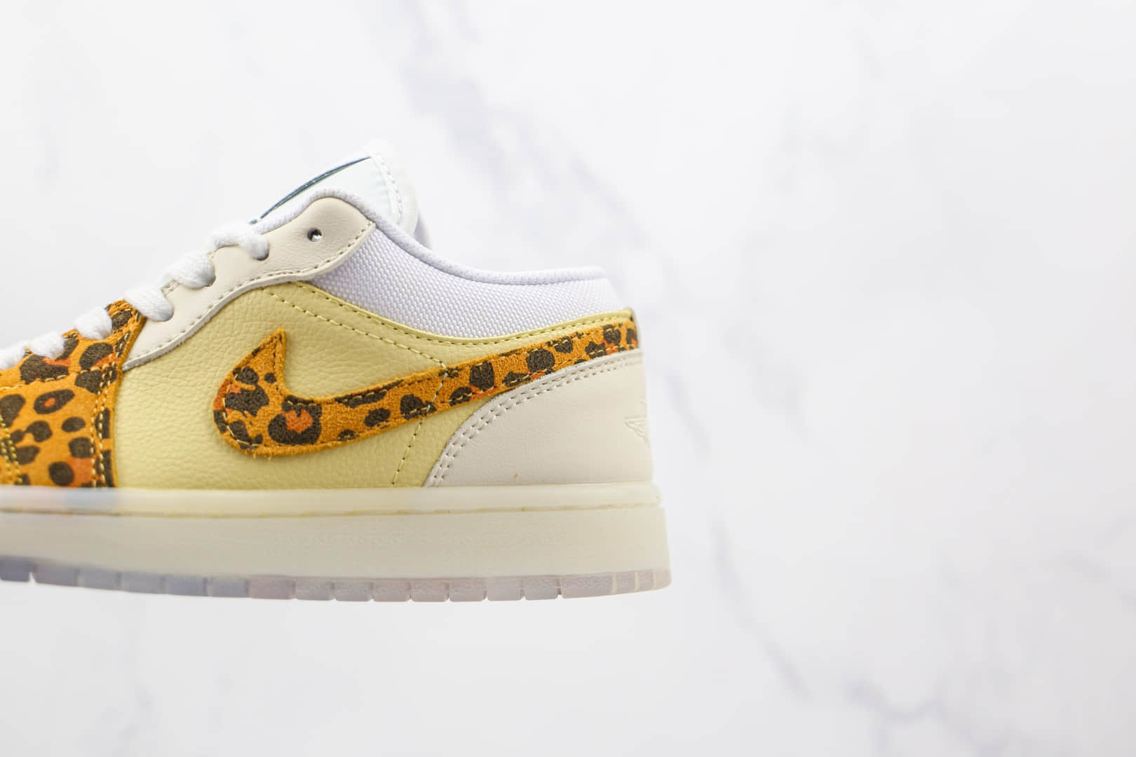 乔丹Air Jordan 1 Low SNKRS Day纯原版本低帮AJ1米黄色豹纹板鞋原楦头纸板打造 货号:DN6998-700