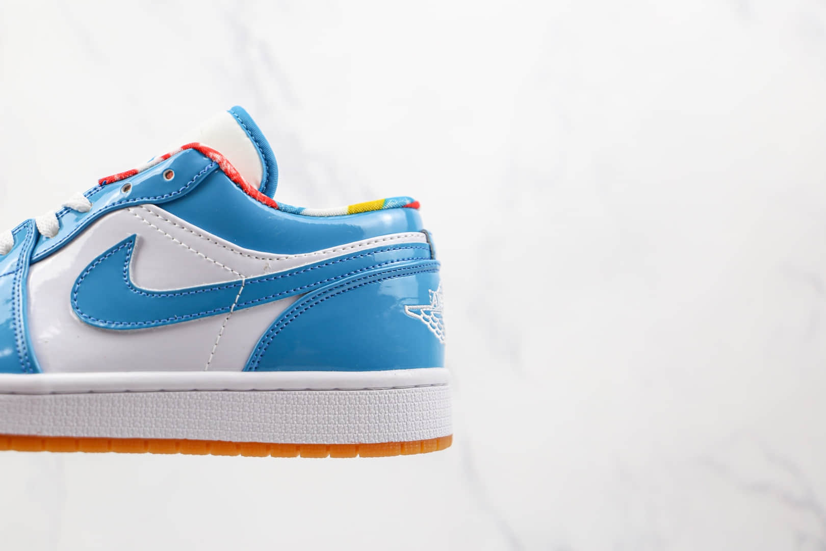 乔丹Air Jordan 1 Low纯原版本低帮AJ1蓝色漆皮板鞋原楦头纸板打造 货号:DC6991-400