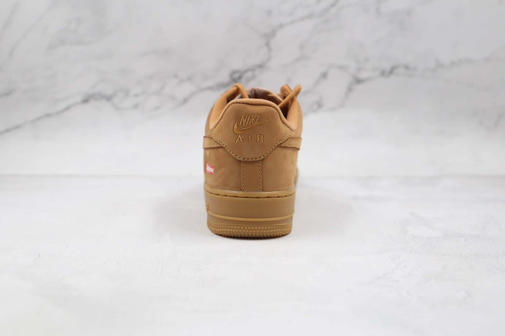 耐克Nike Air Force 1 Low Flax x Supreme联名款纯原版本低帮空军一号小麦色板鞋内置气垫 货号：DN1555-200