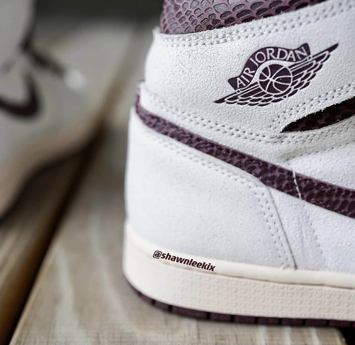 AMM x AJ1最新实物曝光!蛇纹细节+超高质感!