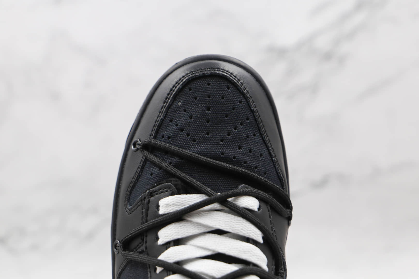 耐克Off-White x Nike Dunk Low “The 50”公司级版本OW联名Dunk低帮板鞋黑紫色原盒原标 货号:DM1602-001