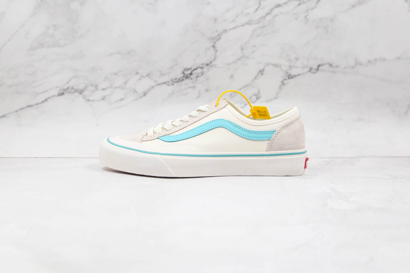 万斯Vans Style 36公司级版本半月包头低帮板鞋灰白蓝原厂DT钢印 货号:VNOS32J6JA