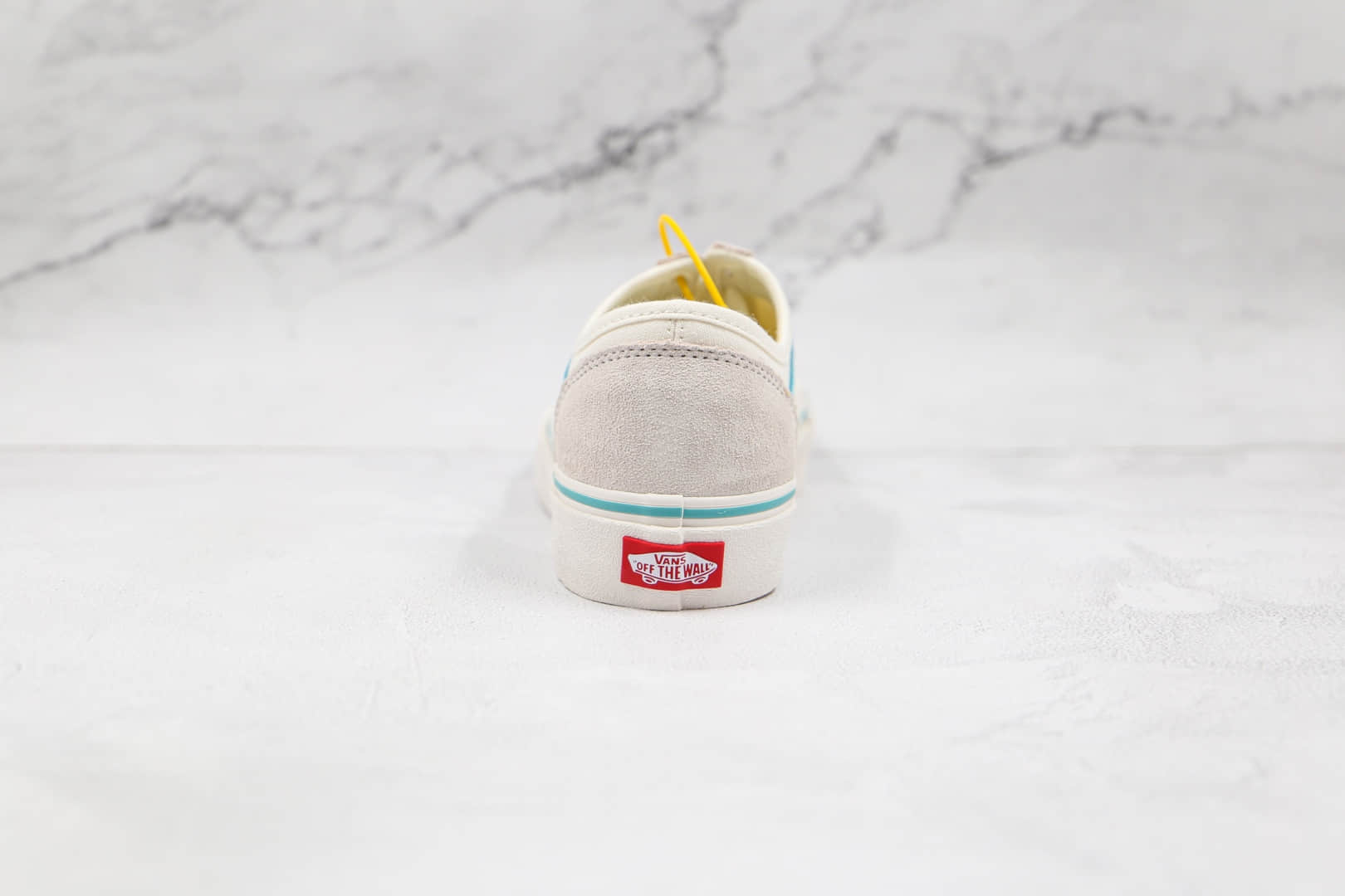 万斯Vans Style 36公司级版本半月包头低帮板鞋灰白蓝原厂DT钢印 货号:VNOS32J6JA