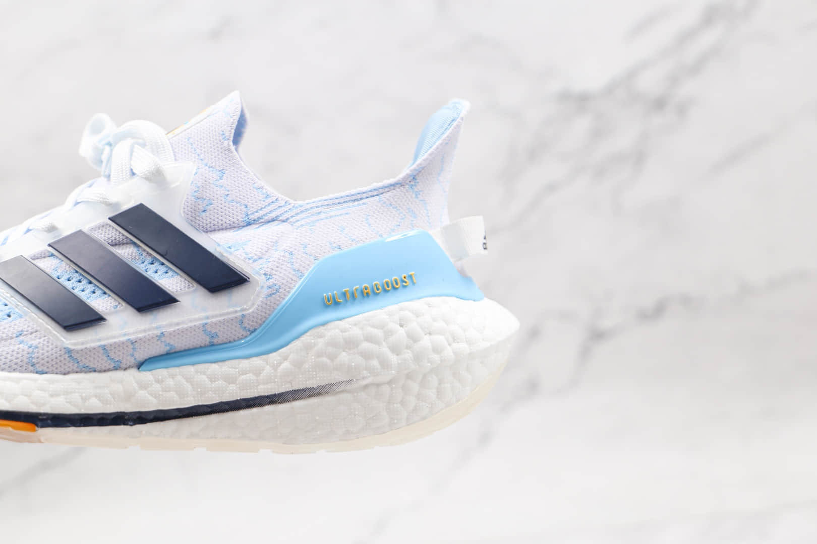 阿迪达斯Adidas ultra boost 2021纯原版本爆米花UB7.0白蓝色慢跑鞋原鞋开模 货号:CZ7120