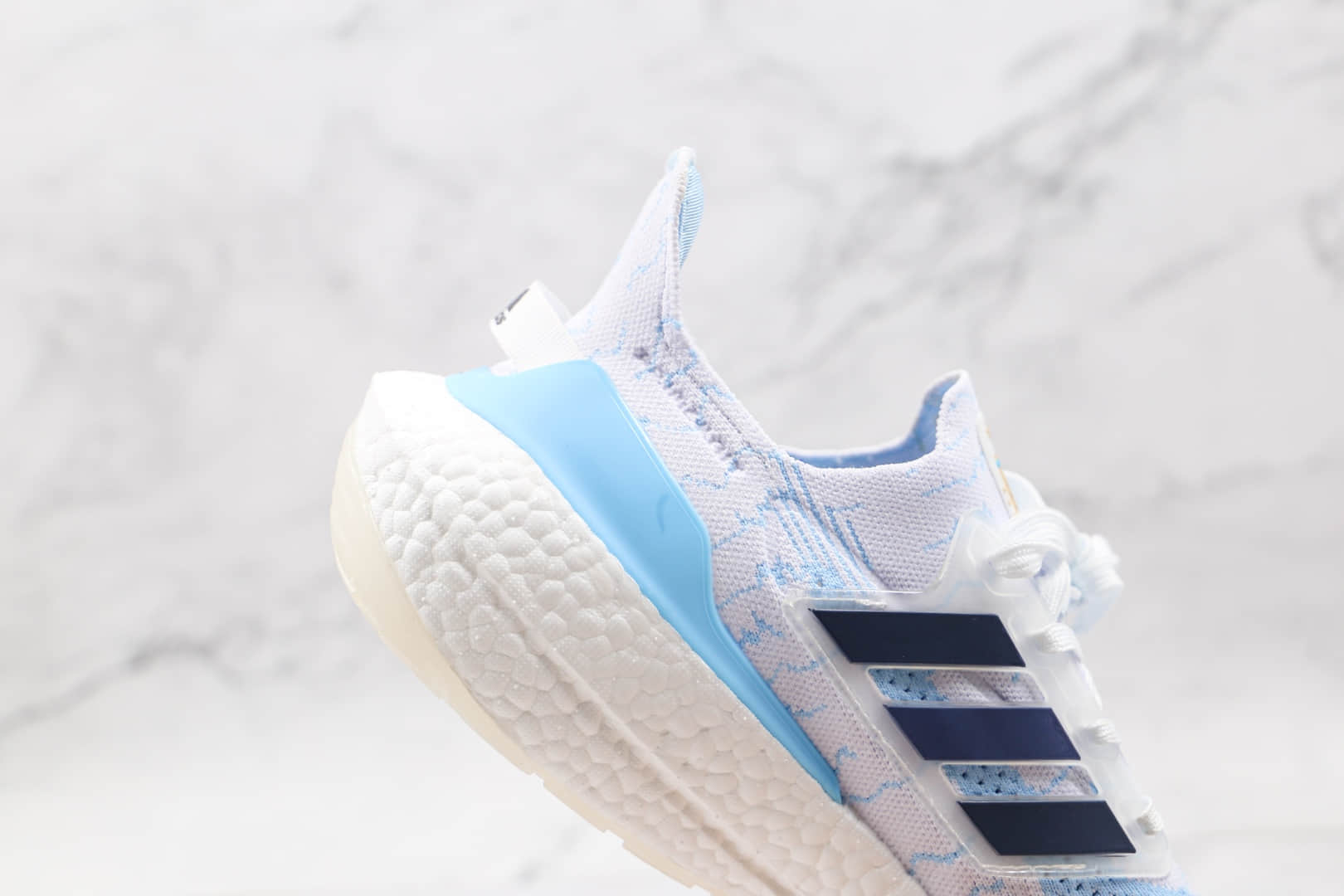 阿迪达斯Adidas ultra boost 2021纯原版本爆米花UB7.0白蓝色慢跑鞋原鞋开模 货号:CZ7120