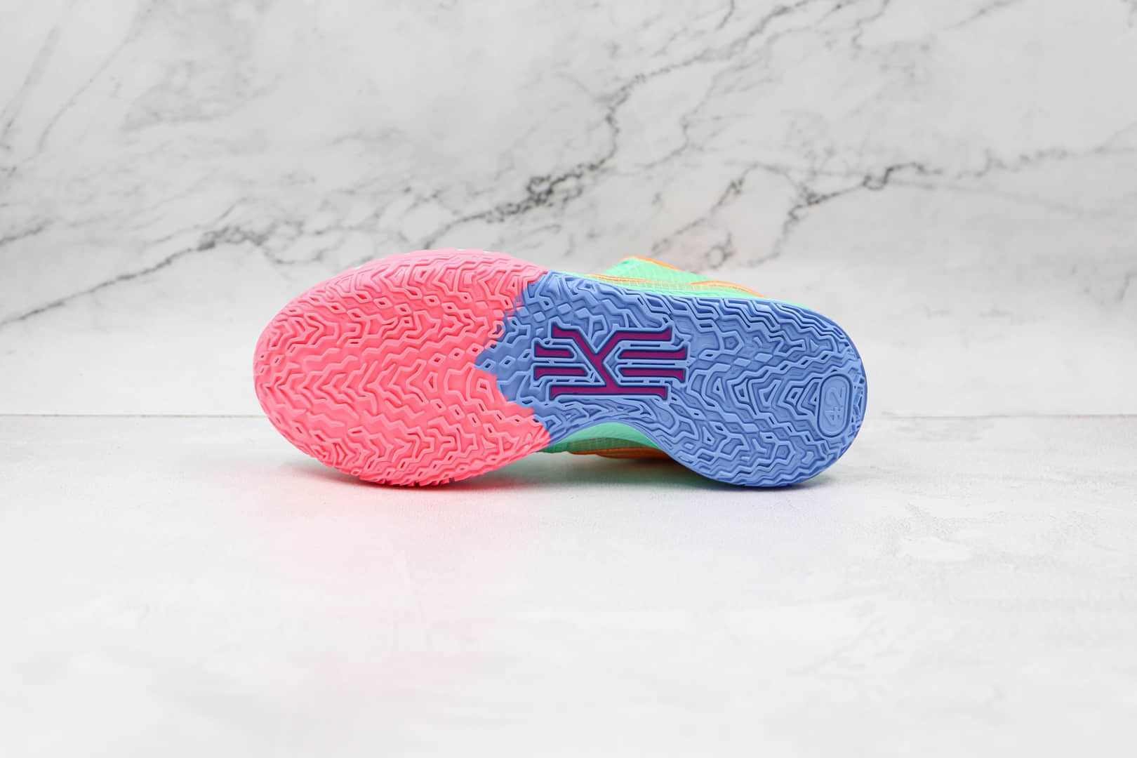 耐克Nike Kyrie 4 Low Ep公司级版本欧文4南海岸男子实战篮球鞋绿橙色内置气垫 货号:CZ0105-300