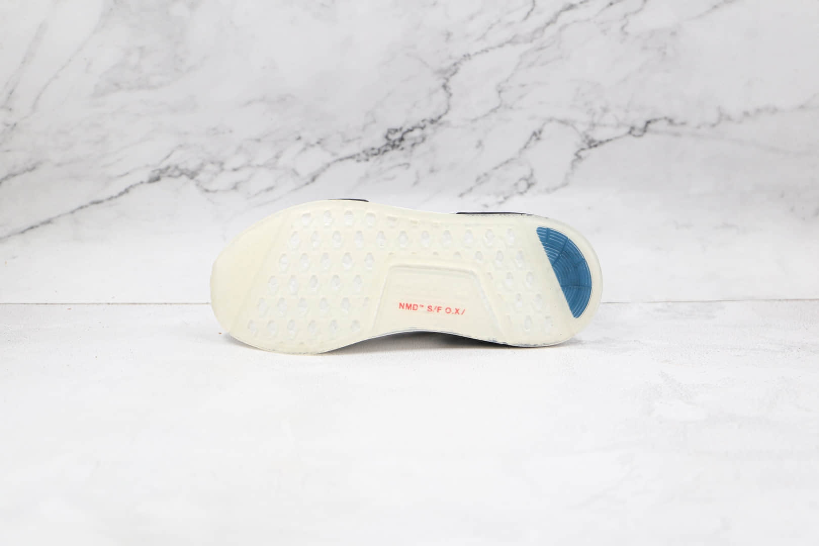 阿迪达斯Adidas NMD R1 V2纯原版本三叶草NMD白蓝色爆米花跑鞋原盒原标 货号:FZ3209