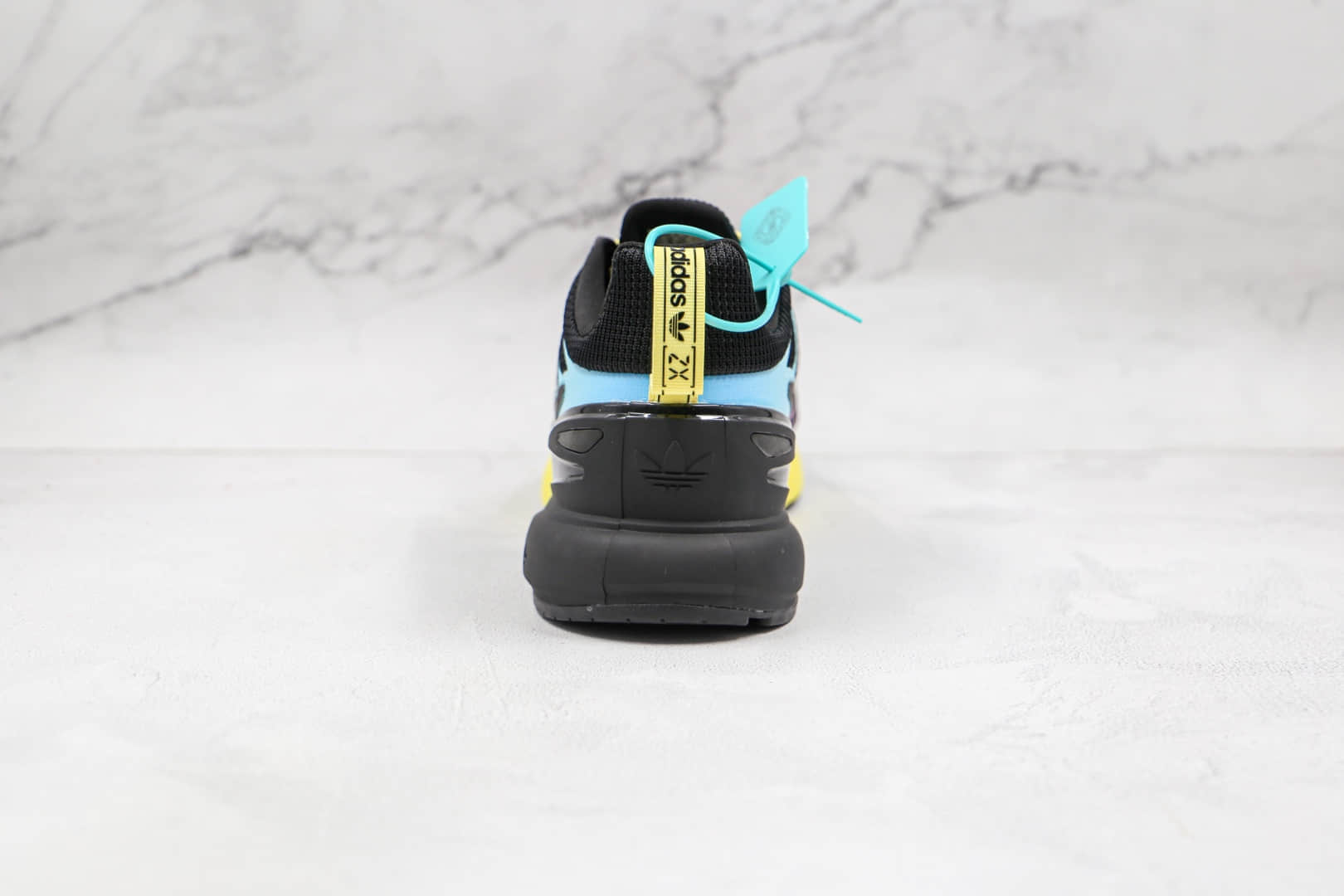 阿迪达斯Adidas Originals ZX 2K Boost 2.0纯原版本黑粉黄蓝色彩色渐变色爆米花跑鞋 货号:GY8283