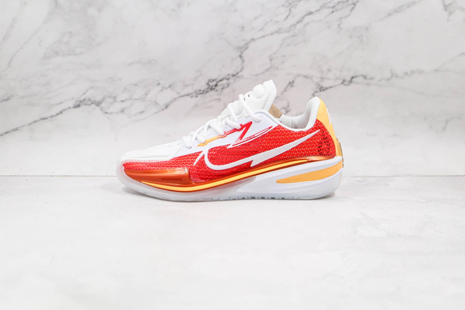 耐克Nike Zoom GT Cut纯原版本白红色GT篮球鞋原档案数据开发 货号:CZ0176-100