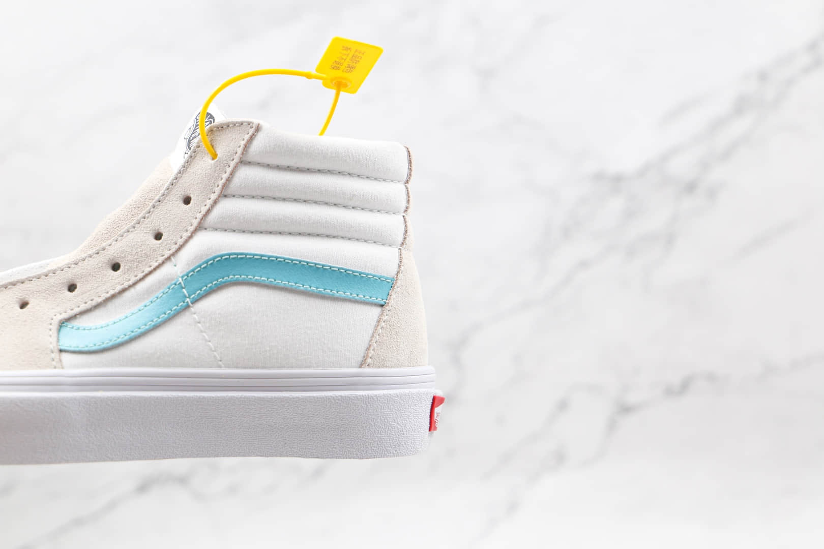 万斯Vans SK8 -Hi公司级版本高帮白蓝色秋季硫化帆布鞋原厂硫化大底 货号:VN0A32QG9LY