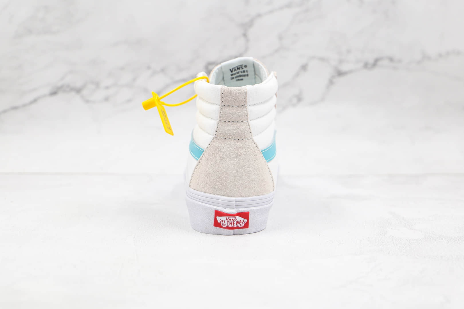 万斯Vans SK8 -Hi公司级版本高帮白蓝色秋季硫化帆布鞋原厂硫化大底 货号:VN0A32QG9LY