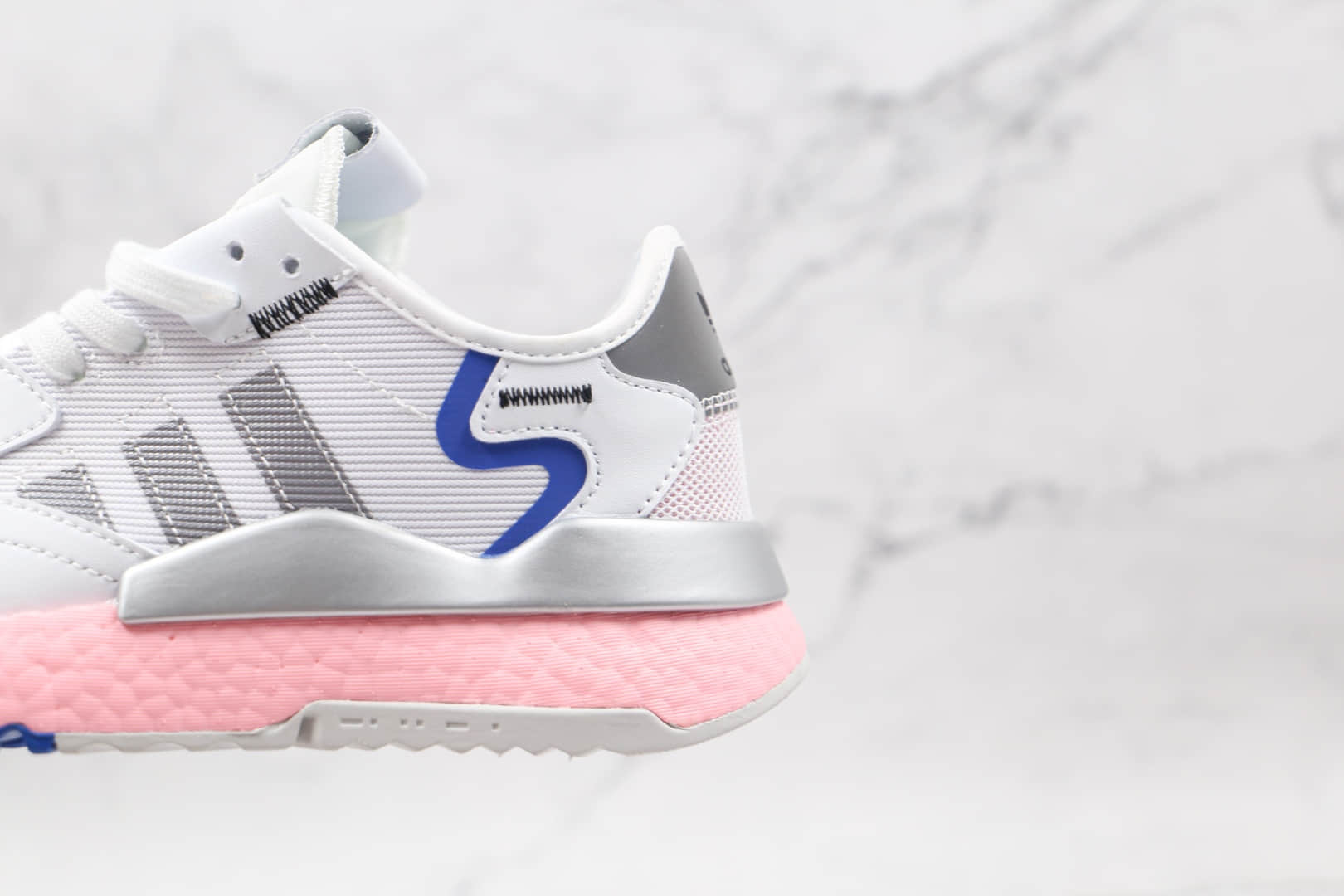 阿迪达斯Adidas Nite Jogger 2019 Boost纯原版本夜行者一代白灰蓝粉色爆米花跑鞋原楦头纸板打造 货号:FY5748