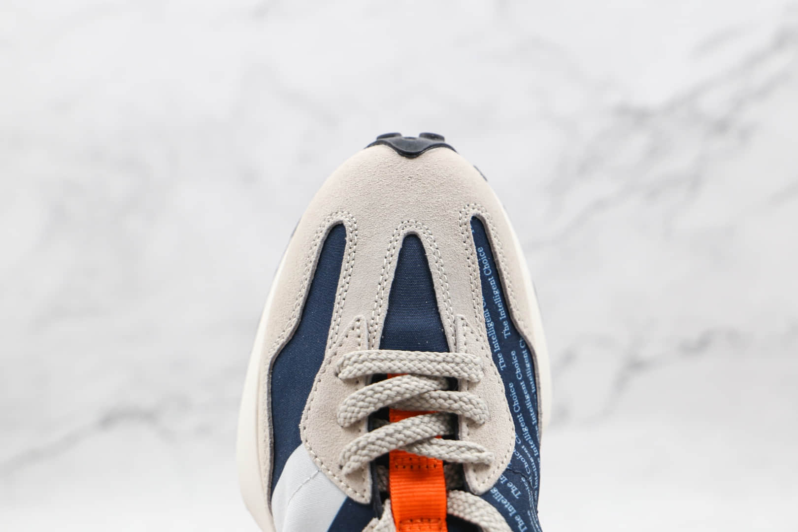 新百伦New Balance 327纯原版本蓝白色字母弹幕NB327复古慢跑鞋原楦头纸板打造 货号:WS327BA