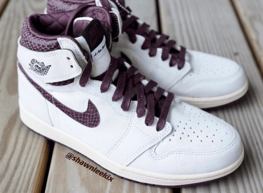 AMM x AJ1最新实物曝光!蛇纹细节+超高质感!