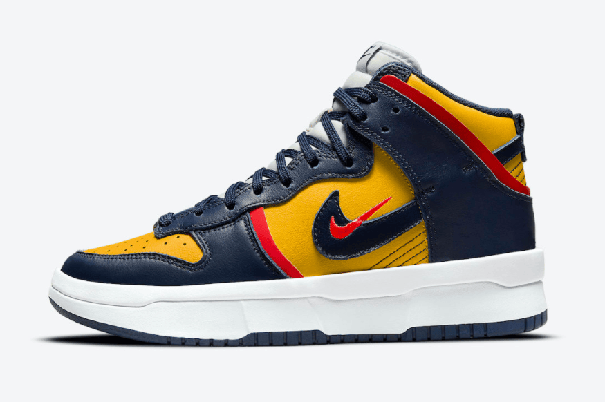 Dunk升级!加厚大底!全新Nike Dunk High Rebel密歇根配色即将登场! 货号:DH3718-701