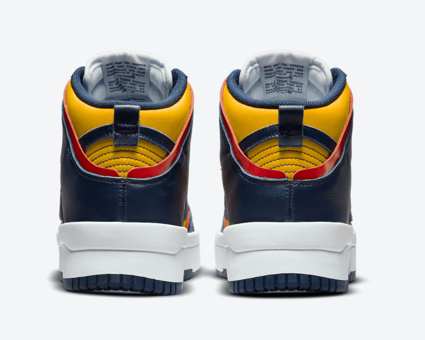 Dunk升级!加厚大底!全新Nike Dunk High Rebel密歇根配色即将登场! 货号:DH3718-701