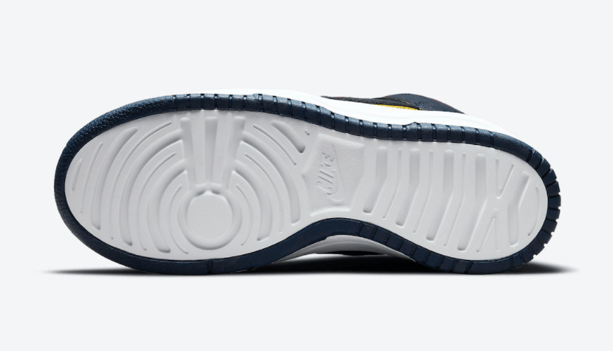 Dunk升级!加厚大底!全新Nike Dunk High Rebel密歇根配色即将登场! 货号:DH3718-701