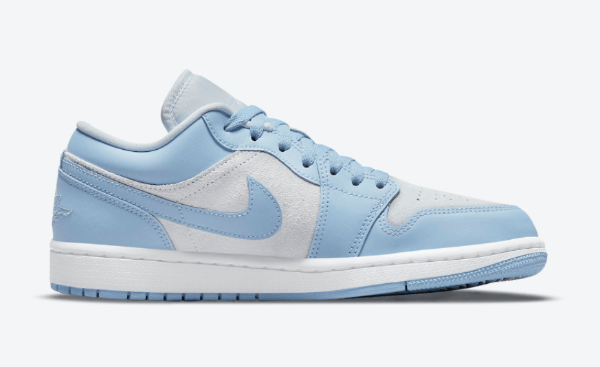 这双AJ也太小清新了!全新AJ1 Low“大学蓝”即将登场! 货号:DC0774-050