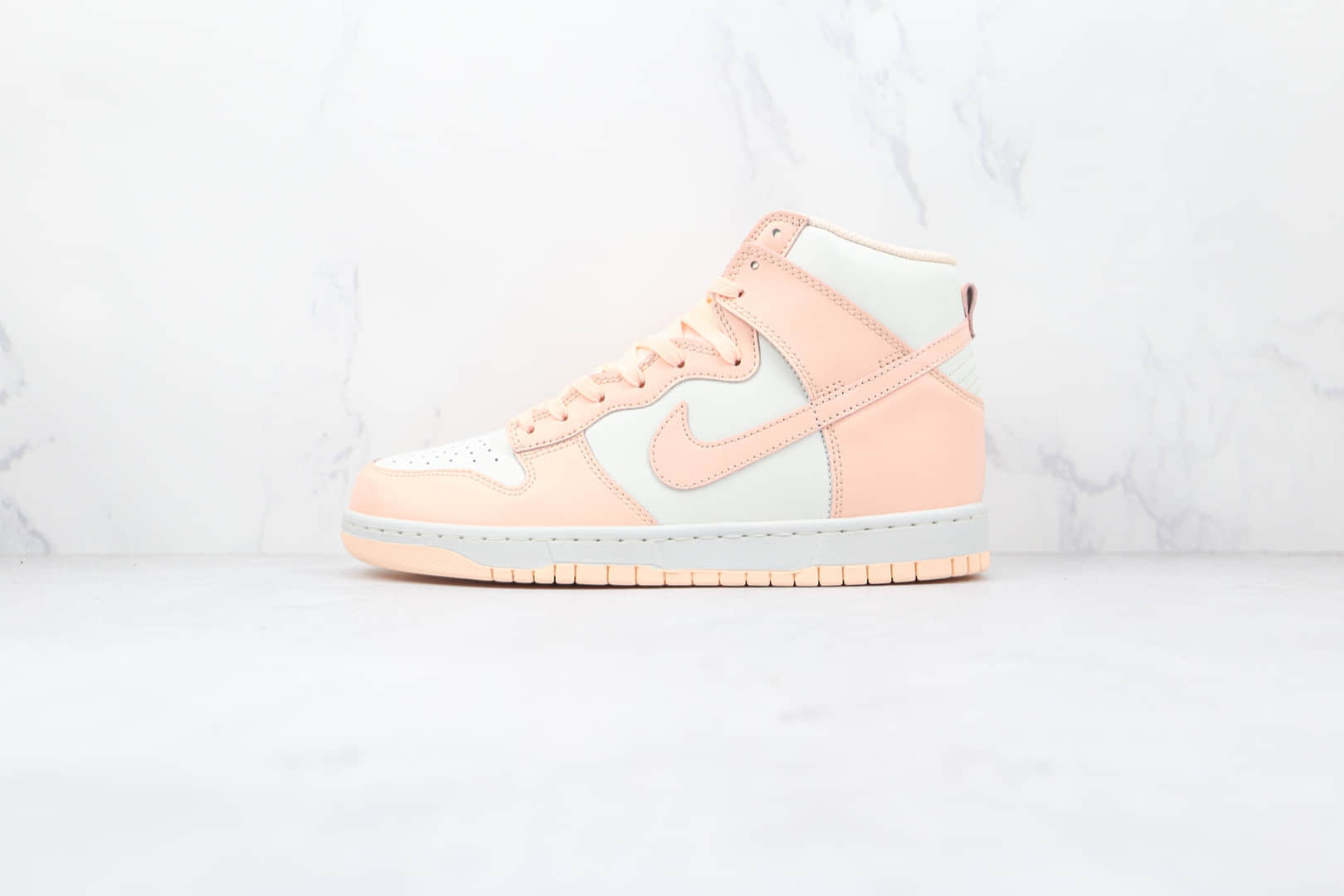 耐克Nike Dunk High Crimson Tint纯原版本高帮DUNK白粉淡粉色板鞋原档案数据开发 货号:DD1869-104