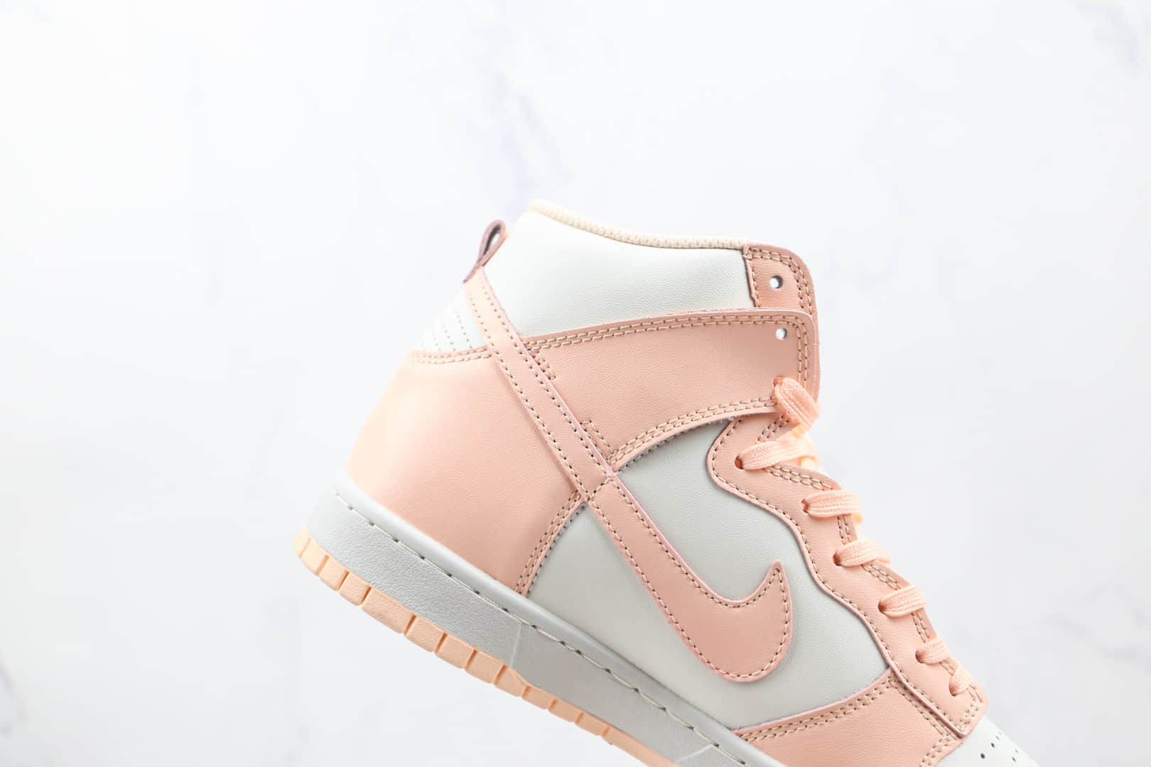 耐克Nike Dunk High Crimson Tint纯原版本高帮DUNK白粉淡粉色板鞋原档案数据开发 货号:DD1869-104