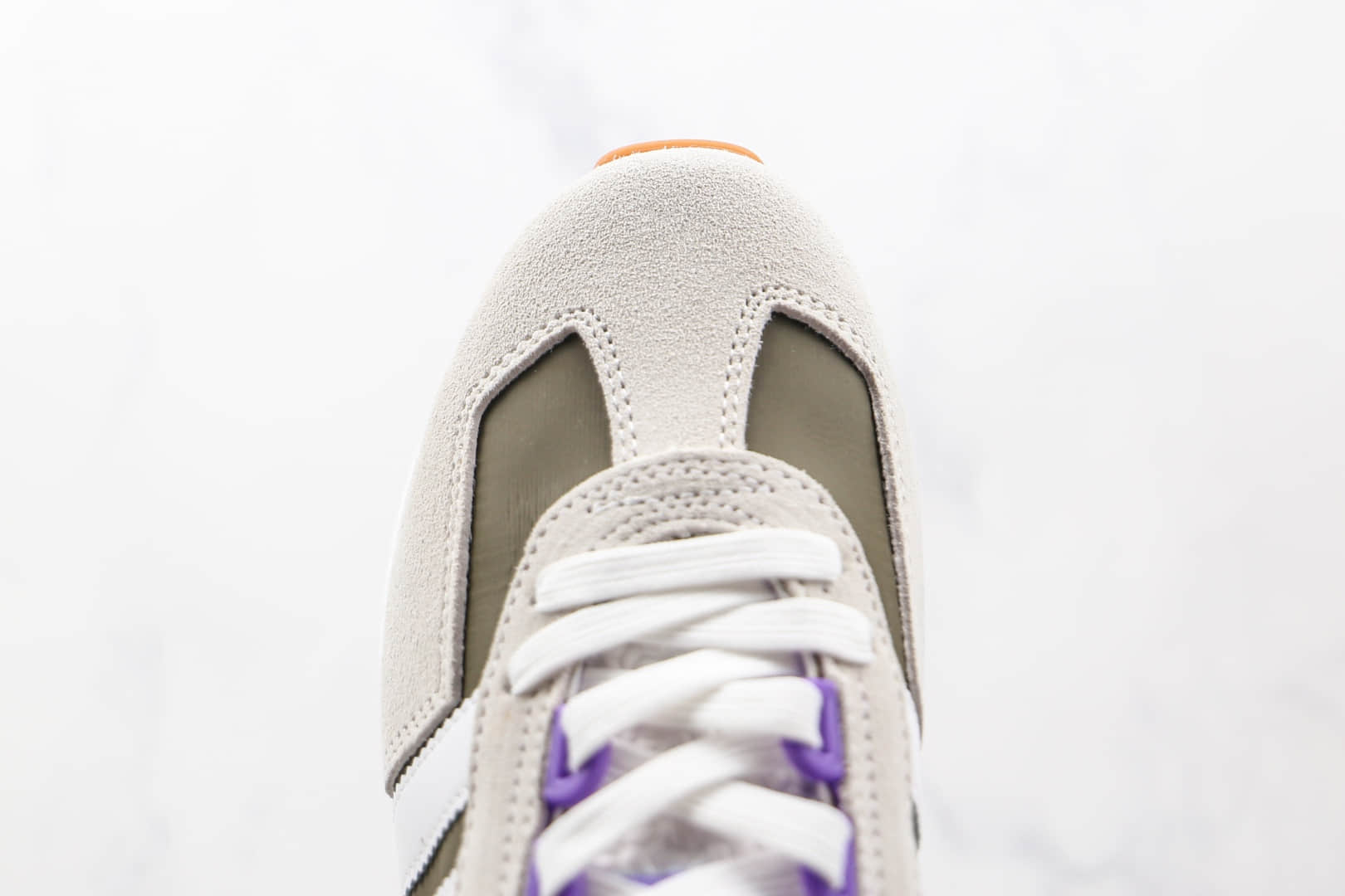 阿迪达斯Adidas RETROPY E5新款纯原版本三叶草灰绿紫色厚底爆米花跑鞋原楦头纸板打造 货号:GY1034