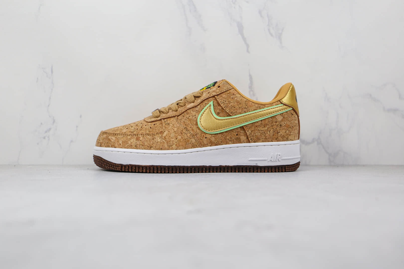 耐克Nike Air Force 1 07纯原版本低帮空军一号卡其色木屑配色板鞋原档案数据开发 货号:CZ0338-200